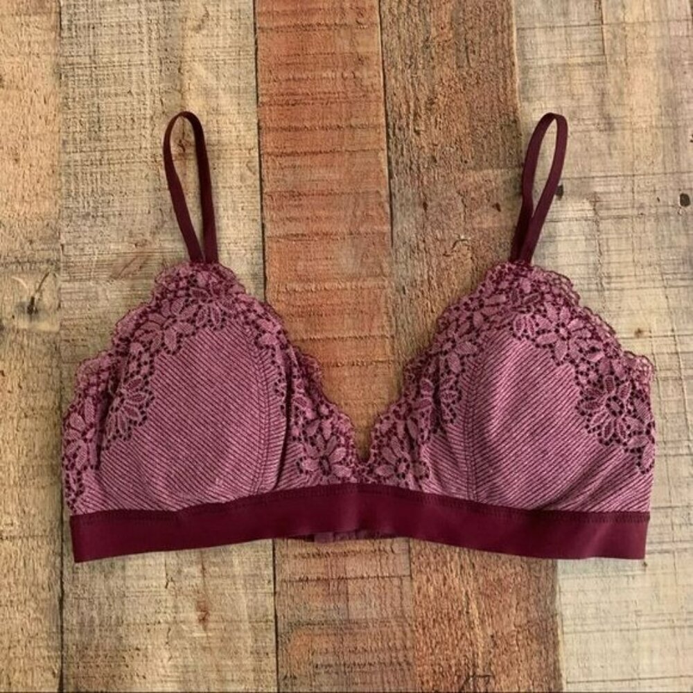 Aerie American eagle purple lace bralette -M